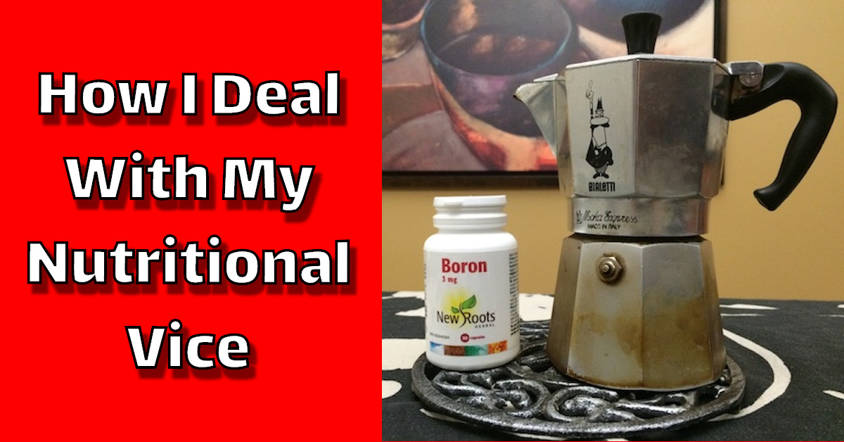 espresso coffee pot and boron supplement