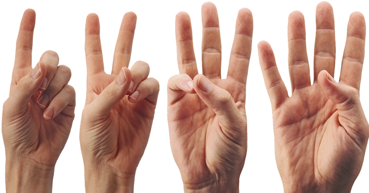 1-2-3-4 fingers