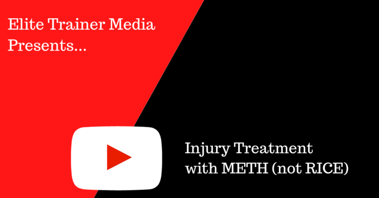 Injury Treatment with METH (not RICE)