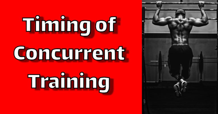 Timing of Concurrent Training
