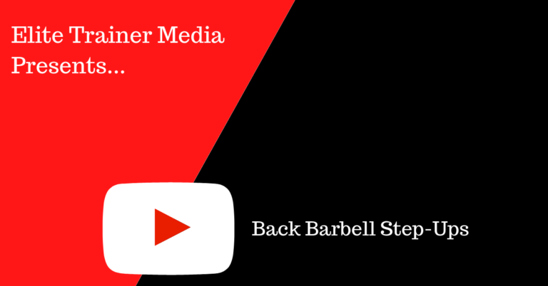 Back Barbell Step-Ups