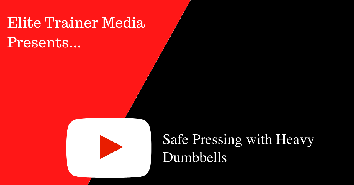 safe pressing with heavy dumbbells video