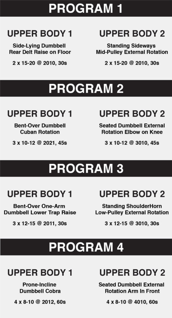Undulating Periodization for Shoulder Stabilizers